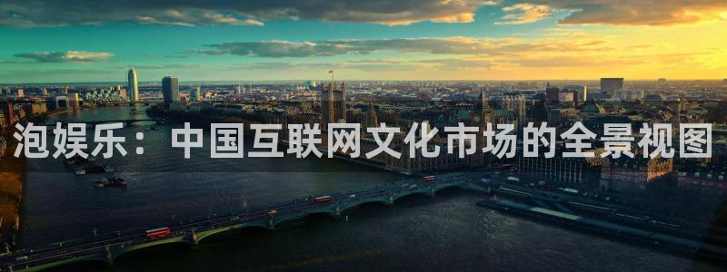 澳门jdb电子：泡娱乐：中国互联网文化市场的全景视图